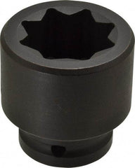 Proto - 3/4" Drive 1-1/4" Standard Impact Socket - 8 Points, 2-3/8" OAL - Apex Tool & Supply