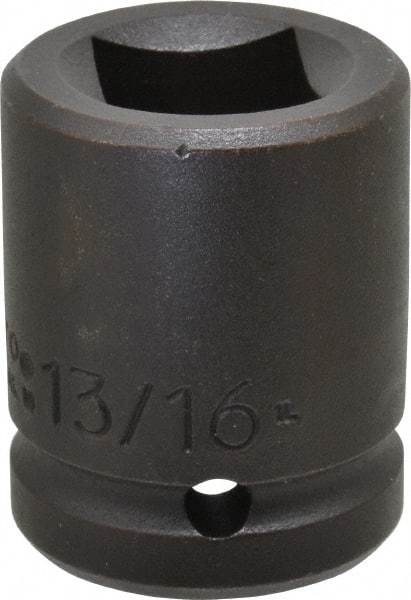 Proto - 3/4" Drive 13/16" Standard Impact Socket - 4 Points, 2" OAL - Apex Tool & Supply