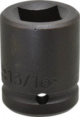Proto - 3/4" Drive 13/16" Standard Impact Socket - 4 Points, 2" OAL - Apex Tool & Supply