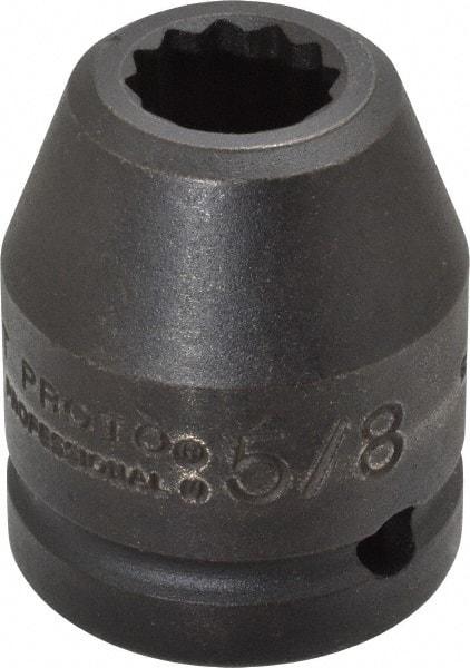 Proto - 3/4" Drive 5/8" Standard Impact Socket - 12 Points, 1-7/8" OAL - Apex Tool & Supply