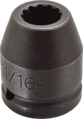 Proto - 3/4" Drive 11/16" Standard Impact Socket - 12 Points, 1-15/16" OAL - Apex Tool & Supply