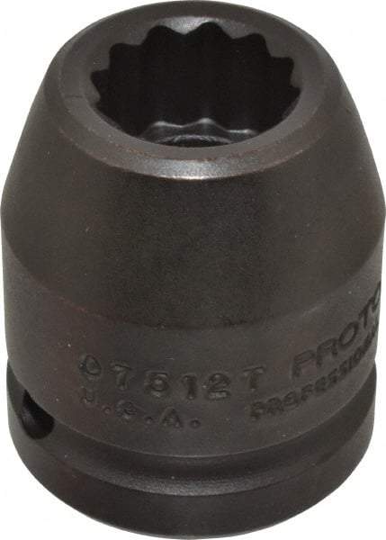 Proto - 3/4" Drive 3/4" Standard Impact Socket - 12 Points, 1-15/16" OAL - Apex Tool & Supply