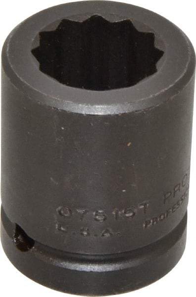 Proto - 3/4" Drive 15/16" Standard Impact Socket - 12 Points, 2" OAL - Apex Tool & Supply