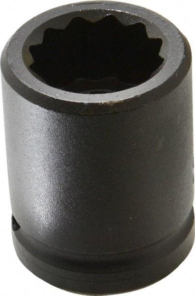 Proto - 3/4" Drive 1" Standard Impact Socket - 12 Points, 2" OAL - Apex Tool & Supply