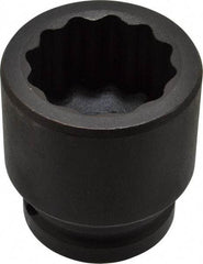 Proto - 3/4" Drive 1-3/8" Standard Impact Socket - 12 Points, 2-1/4" OAL - Apex Tool & Supply