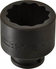 Proto - 3/4" Drive 1-7/8" Standard Impact Socket - 12 Points, 2-13/16" OAL - Apex Tool & Supply