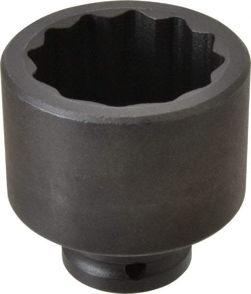 Proto - 3/4" Drive 2-1/8" Standard Impact Socket - 12 Points, 3-3/32" OAL - Apex Tool & Supply