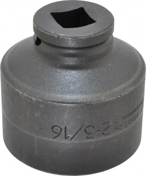 Proto - 3/4" Drive 2-3/16" Standard Impact Socket - 12 Points, 3-1/8" OAL - Apex Tool & Supply