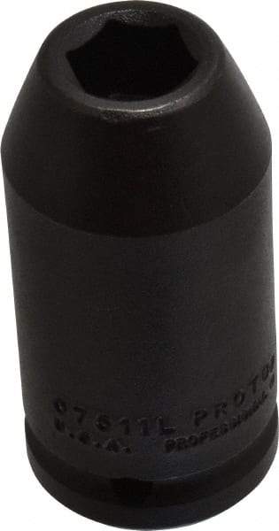Proto - 3/4" Drive 11/16" Deep Impact Socket - 6 Points, 3-1/4" OAL - Apex Tool & Supply