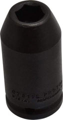 Proto - 3/4" Drive 11/16" Deep Impact Socket - 6 Points, 3-1/4" OAL - Apex Tool & Supply