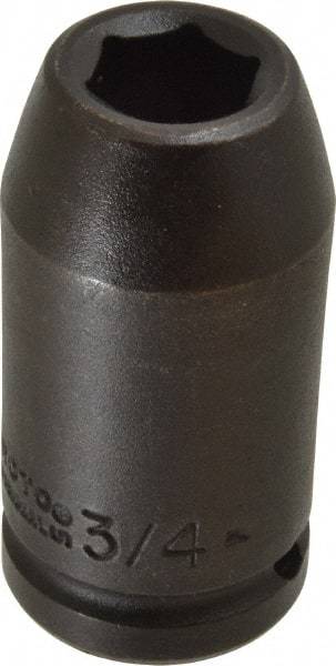 Proto - 3/4" Drive 3/4" Deep Impact Socket - 6 Points, 3-1/4" OAL - Apex Tool & Supply
