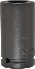 Proto - 3/4" Drive 1-3/16" Deep Impact Socket - 6 Points, 3-1/4" OAL - Apex Tool & Supply