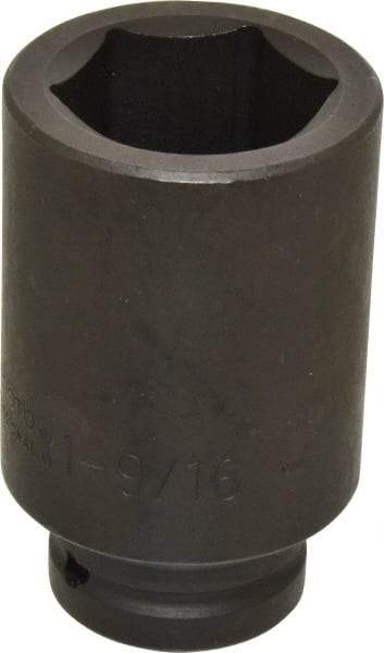Proto - 3/4" Drive 1-9/16" Deep Impact Socket - 6 Points, 3-13/16" OAL - Apex Tool & Supply