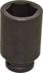 Proto - 3/4" Drive 1-9/16" Deep Impact Socket - 6 Points, 3-13/16" OAL - Apex Tool & Supply