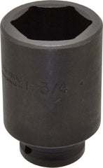 Proto - 3/4" Drive 1-3/4" Deep Impact Socket - 6 Points, 3-7/8" OAL - Apex Tool & Supply