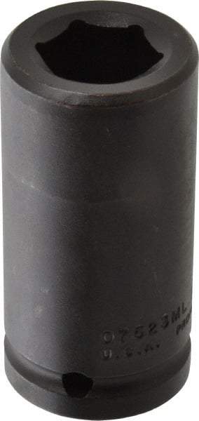 Proto - 3/4" Drive 23mm Deep Impact Socket - 6 Points, 3-1/4" OAL - Apex Tool & Supply