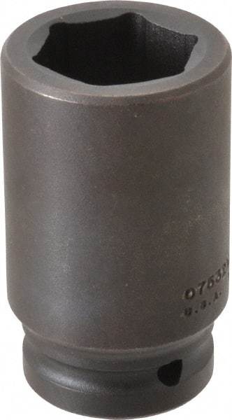 Proto - 3/4" Drive 32mm Deep Impact Socket - 6 Points, 3-1/4" OAL - Apex Tool & Supply