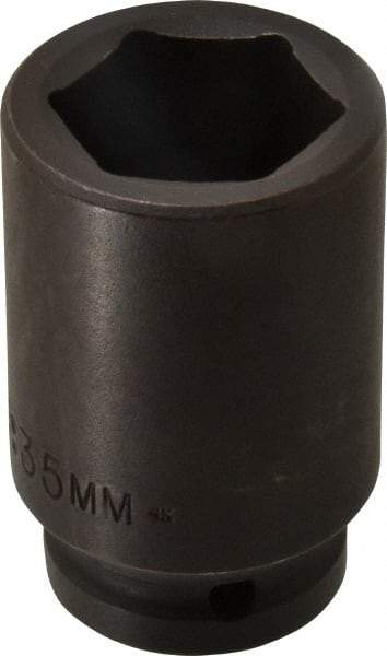 Proto - 3/4" Drive 35mm Deep Impact Socket - 6 Points, 3-1/4" OAL - Apex Tool & Supply