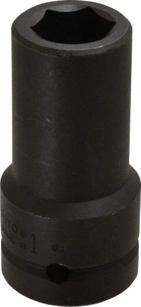 Proto - 1" Drive 1" Deep Impact Socket - 6 Points, 3-3/4" OAL - Apex Tool & Supply