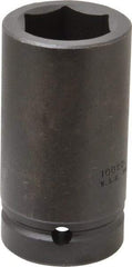 Proto - 1" Drive 1-3/8" Deep Impact Socket - 6 Points, 3-3/4" OAL - Apex Tool & Supply