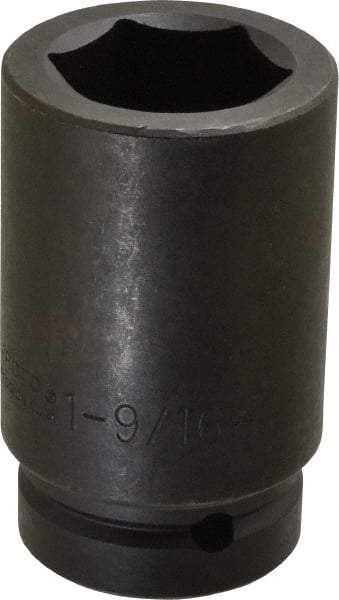 Proto - 1" Drive 1-9/16" Deep Impact Socket - 6 Points, 4" OAL - Apex Tool & Supply