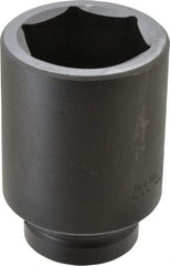 Proto - 1" Drive 2-1/4" Deep Impact Socket - 6 Points, 4-1/2" OAL - Apex Tool & Supply