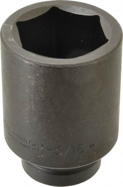 Proto - 1" Drive 2-5/16" Deep Impact Socket - 6 Points, 4-3/4" OAL - Apex Tool & Supply