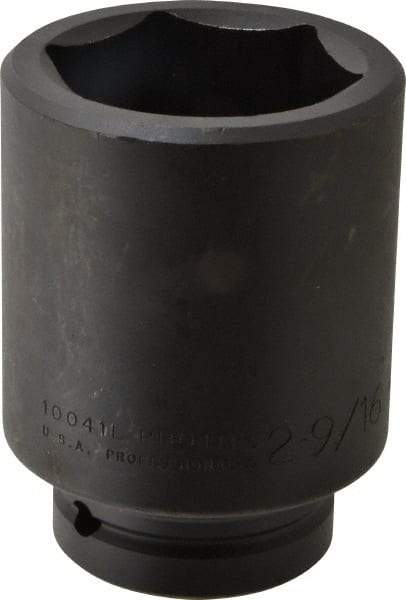 Proto - 1" Drive 2-9/16" Deep Impact Socket - 6 Points, 5" OAL - Apex Tool & Supply