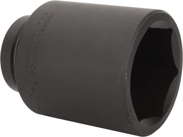 Proto - 1" Drive 2-3/4" Deep Impact Socket - 6 Points, 5" OAL - Apex Tool & Supply