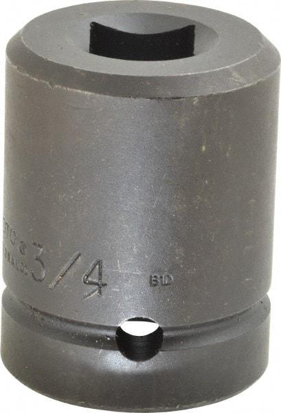 Proto - 1" Drive 3/4" Standard Impact Socket - 4 Points, 2-1/2" OAL - Apex Tool & Supply