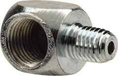PRO-LUBE - 90° Head Angle, 1/4-27 NPT Steel Grease Fitting Adapter - 1/2" Hex - Apex Tool & Supply