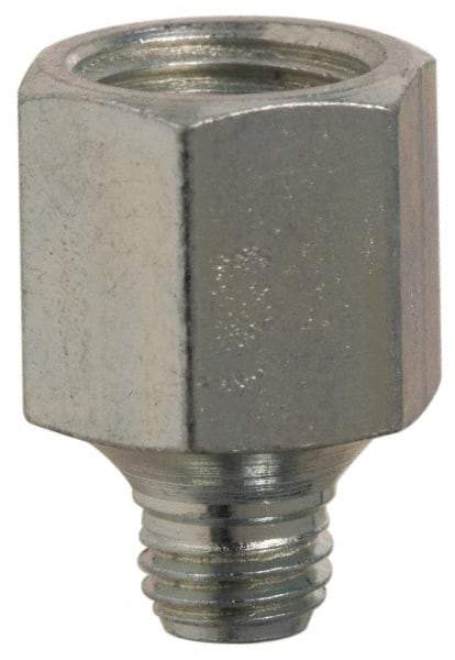 PRO-LUBE - Straight Head Angle, 1/4-28 NPT Steel Grease Fitting Adapter - 1/2" Hex - Apex Tool & Supply