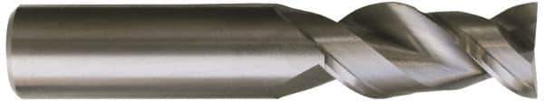 Kennametal - 5/8", 2 Flute, Single End, Solid Carbide, 0.06" Corner Radius End Mill - 3-1/2" OAL, 45° Helix, Right Hand Flute, 1-1/4" LOC, Right Hand Cut - Apex Tool & Supply