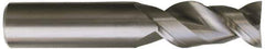 Kennametal - 3/8", 2 Flute, Single End, Solid Carbide, 0.03" Corner Radius End Mill - 2-1/2" OAL, 45° Helix, Right Hand Flute, 3/4" LOC, Right Hand Cut - Apex Tool & Supply