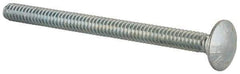 Value Collection - #10-24 UNC 2-1/2" Length Under Head, Standard Square Neck, Carriage Bolt - Grade 2 Steel, Zinc-Plated Finish - Apex Tool & Supply