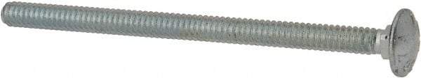 Value Collection - #10-24 UNC 3" Length Under Head, Standard Square Neck, Carriage Bolt - Grade 2 Steel, Zinc-Plated Finish - Apex Tool & Supply