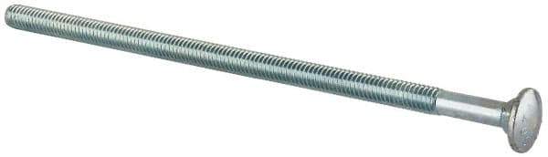 Value Collection - 5/16-18 UNC 7" Length Under Head, Standard Square Neck, Carriage Bolt - Grade 2 Steel, Zinc-Plated Finish - Apex Tool & Supply