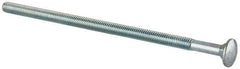 Value Collection - 5/16-18 UNC 7" Length Under Head, Standard Square Neck, Carriage Bolt - Grade 2 Steel, Zinc-Plated Finish - Apex Tool & Supply