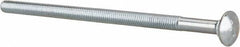 Value Collection - 3/8-16 UNC 7-1/2" Length Under Head, Standard Square Neck, Carriage Bolt - Grade 2 Steel, Zinc-Plated Finish - Apex Tool & Supply
