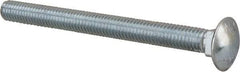 Value Collection - 7/16-14 UNC 5" Length Under Head, Standard Square Neck, Carriage Bolt - Grade 2 Steel, Zinc-Plated Finish - Apex Tool & Supply