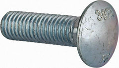 Value Collection - 1/2-13 UNC 1-3/4" Length Under Head, Standard Square Neck, Carriage Bolt - Grade 2 Steel, Zinc-Plated Finish - Apex Tool & Supply