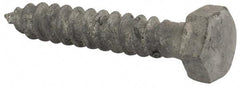 Value Collection - 5/16" Screw, 1-3/4" Length Under Head, Steel, Hex Head Lag Screw - Hot Dipped Galvanized, Grade 2 - Apex Tool & Supply
