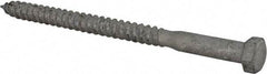 Value Collection - 3/8" Screw, 5-1/2" Length Under Head, Steel, Hex Head Lag Screw - Hot Dipped Galvanized, Grade 2 - Apex Tool & Supply