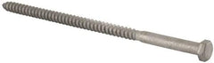 Value Collection - 3/8" Screw, 8" Length Under Head, Steel, Hex Head Lag Screw - Hot Dipped Galvanized, Grade 2 - Apex Tool & Supply