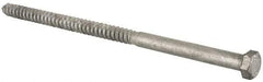 Value Collection - 1/2" Screw, 10" Length Under Head, Steel, Hex Head Lag Screw - Hot Dipped Galvanized, Grade 2 - Apex Tool & Supply