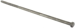 Value Collection - 1/2" Screw, 18" Length Under Head, Steel, Hex Head Lag Screw - Hot Dipped Galvanized, Grade 2 - Apex Tool & Supply