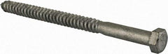 Value Collection - 5/8" Screw, 9" Length Under Head, Steel, Hex Head Lag Screw - Hot Dipped Galvanized, Grade 2 - Apex Tool & Supply