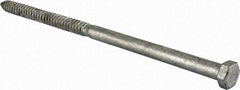 Value Collection - 5/8" Screw, 18" Length Under Head, Steel, Hex Head Lag Screw - Hot Dipped Galvanized, Grade 2 - Apex Tool & Supply