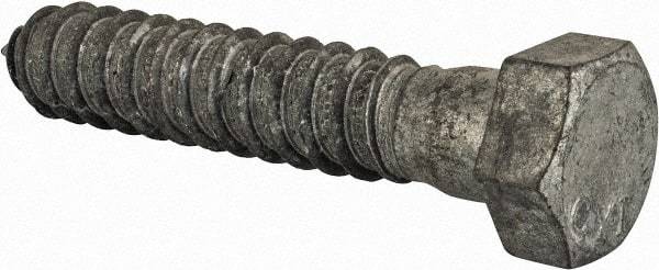 Value Collection - 3/4" Screw, 4" Length Under Head, Steel, Hex Head Lag Screw - Hot Dipped Galvanized, Grade 2 - Apex Tool & Supply