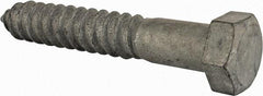 Value Collection - 3/4" Screw, 4-1/2" Length Under Head, Steel, Hex Head Lag Screw - Hot Dipped Galvanized, Grade 2 - Apex Tool & Supply